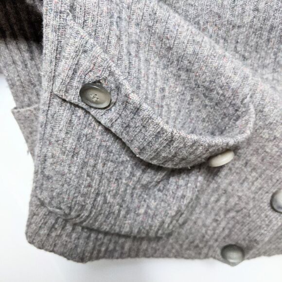 THEORY Zacharia Woodstock Cashmere Wool Cardigan L - Picture 5 of 9